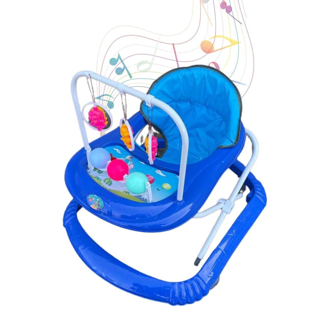 Andador Musical Infantil Bebe Styll -  Menino Cor:Azul