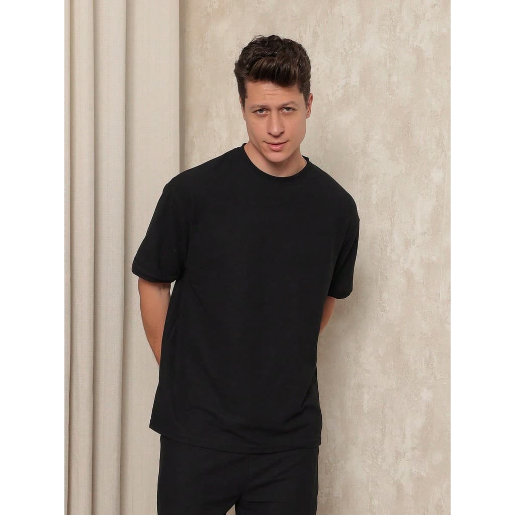 KIT2 Conjunto Masculino Relaxado Camiseta e Shorts