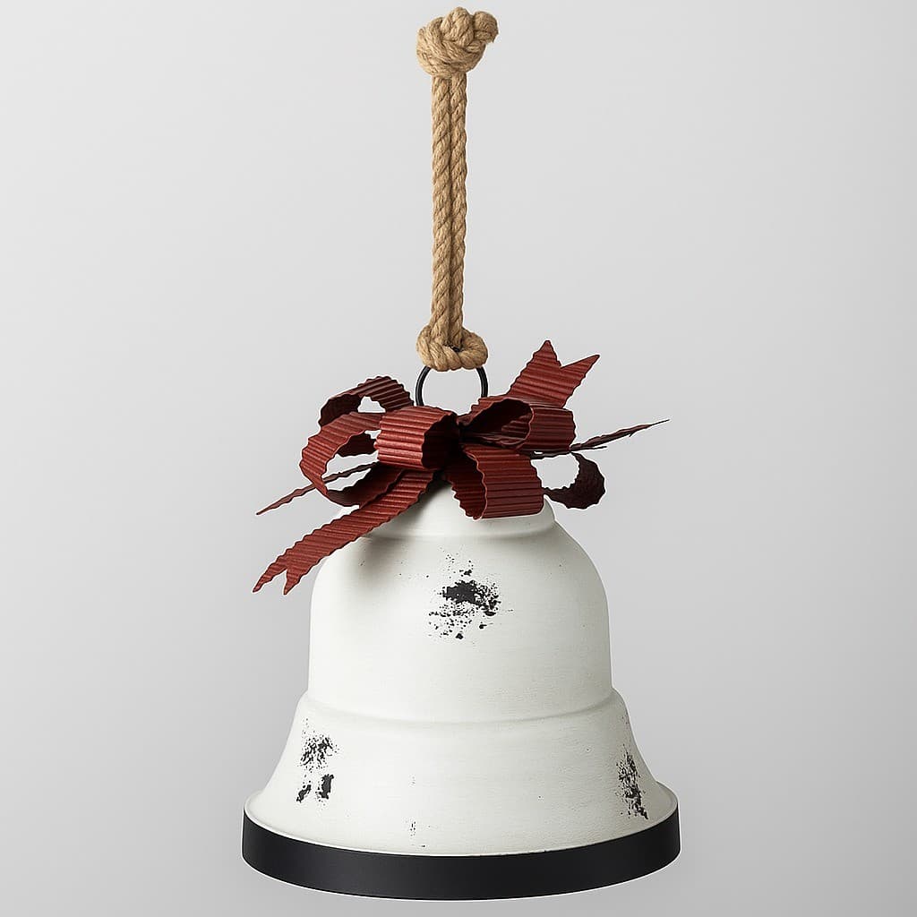 Sino Branco de Natal Alt 27cm