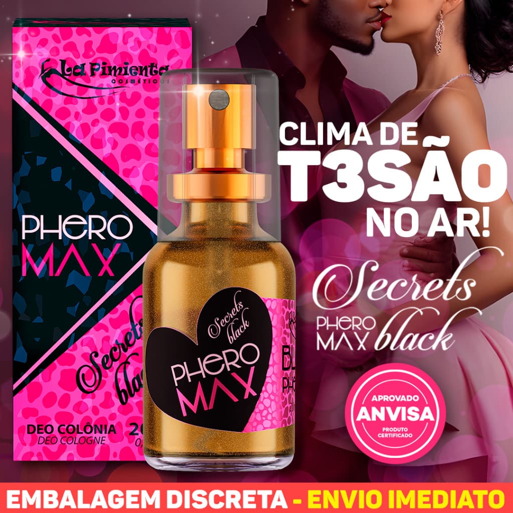 PERFUME PARA ATRAÇÃO SEXUAL FEMININO SECRETS BLACK - LA PIMIENTA