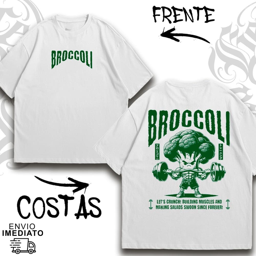 Camiseta Oversized Premium BROCOLI MAROMBA Alta Qualidade Envio Imediato - 29