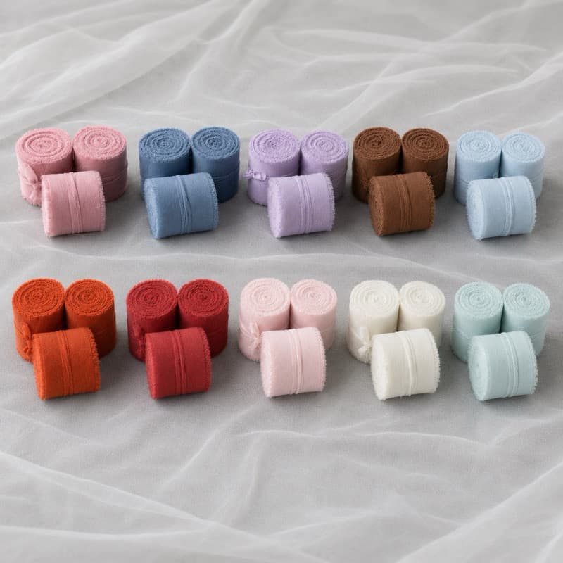 Fita Tecido De Chiffon  Elegante para Casamento Para Embalagem de Presentes e Laços yh8189