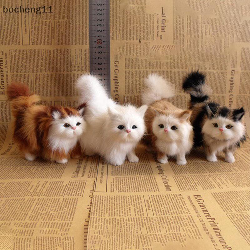 bo Bonito Simulação Gato Brinquedos De Pelúcia Macio Recheado Gatinho Modelo Falso Realista Animais Para Crianças Menina