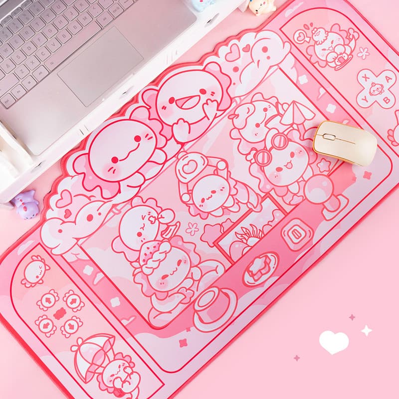 Su Yan Shang * Hexagonal Dragon Claw Machine Mouse Pad Cartoon ins Almofada de pulso de grandes dimensões Teclado Almofa