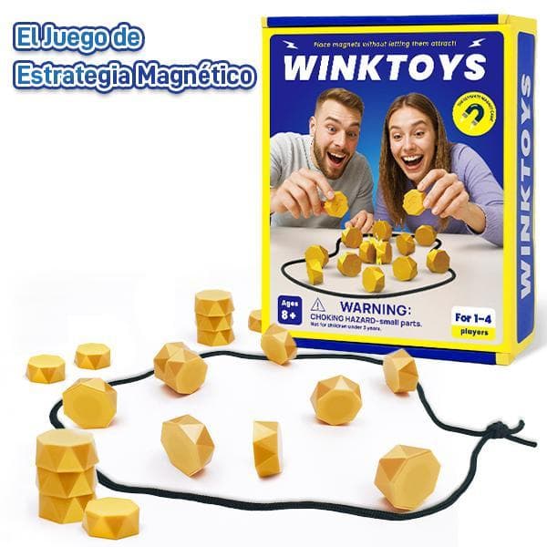 Jogo de Estratégia de Xadrez Magnético Winktoys, Jogo de Tabuleiro Magnético, Para 1-4 Jogadores, Jogo Familiar, Jogo de