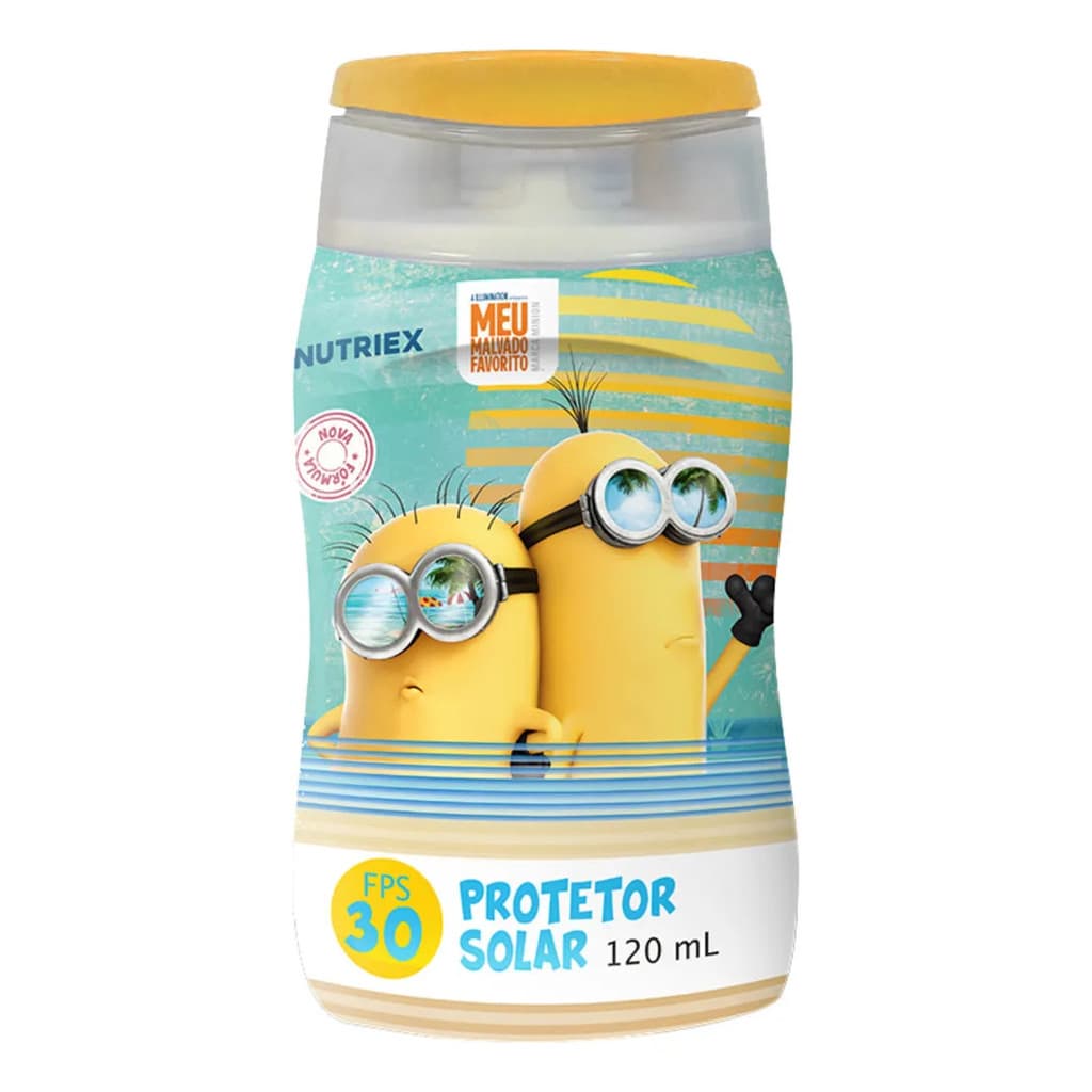 Protetor Solar Infantil Minions FPS 30 Kids120ml Nutriex