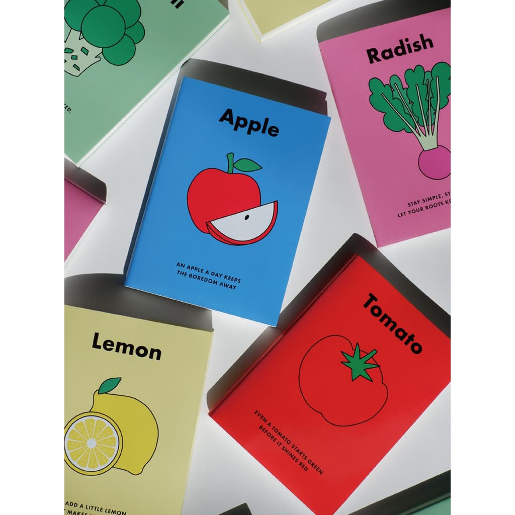 Coreia frutas pequenas grade de frutas frescas caderno estudante notas diy manual B6 diário