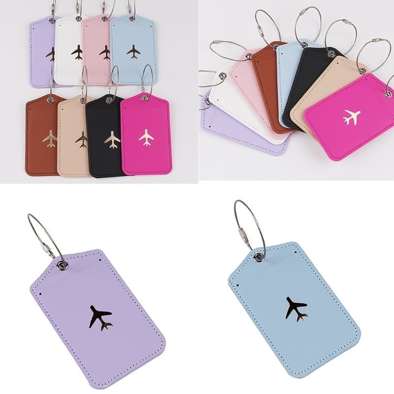 Etiquetas De Bagagem Estone Com Alças De Aço Bolsa De Couro PU Práticas Para Mala