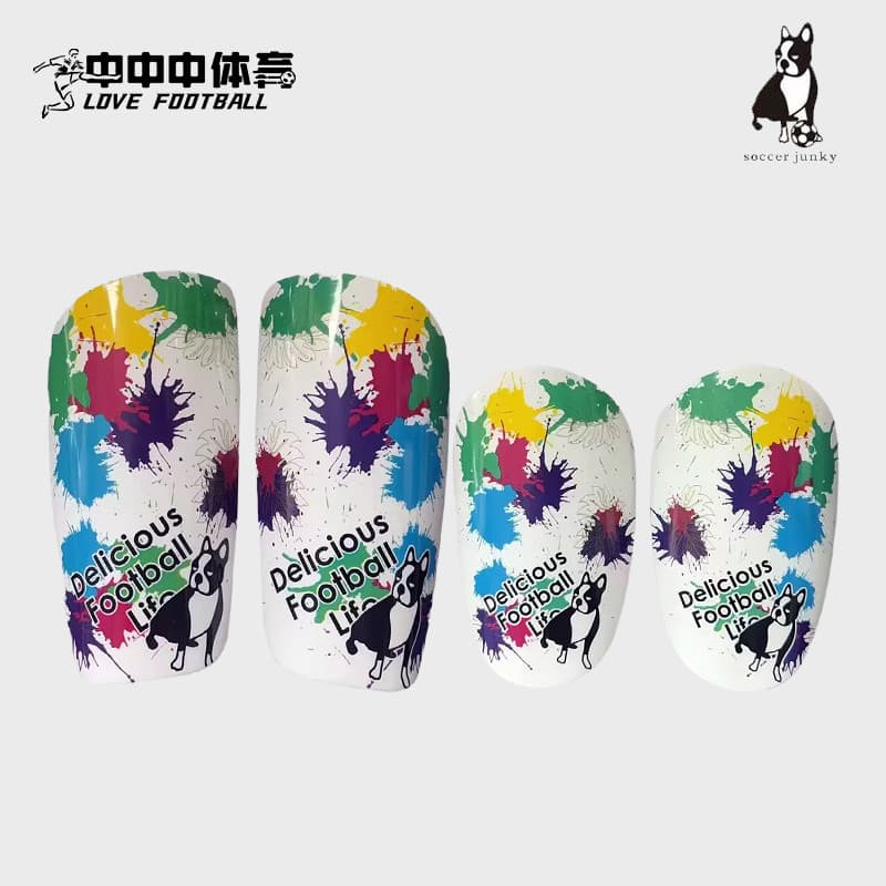 Futebol junky futebol cão Plug-In Leggings luz caneleiras bezerro guardas Mini placa masculina SJ25713