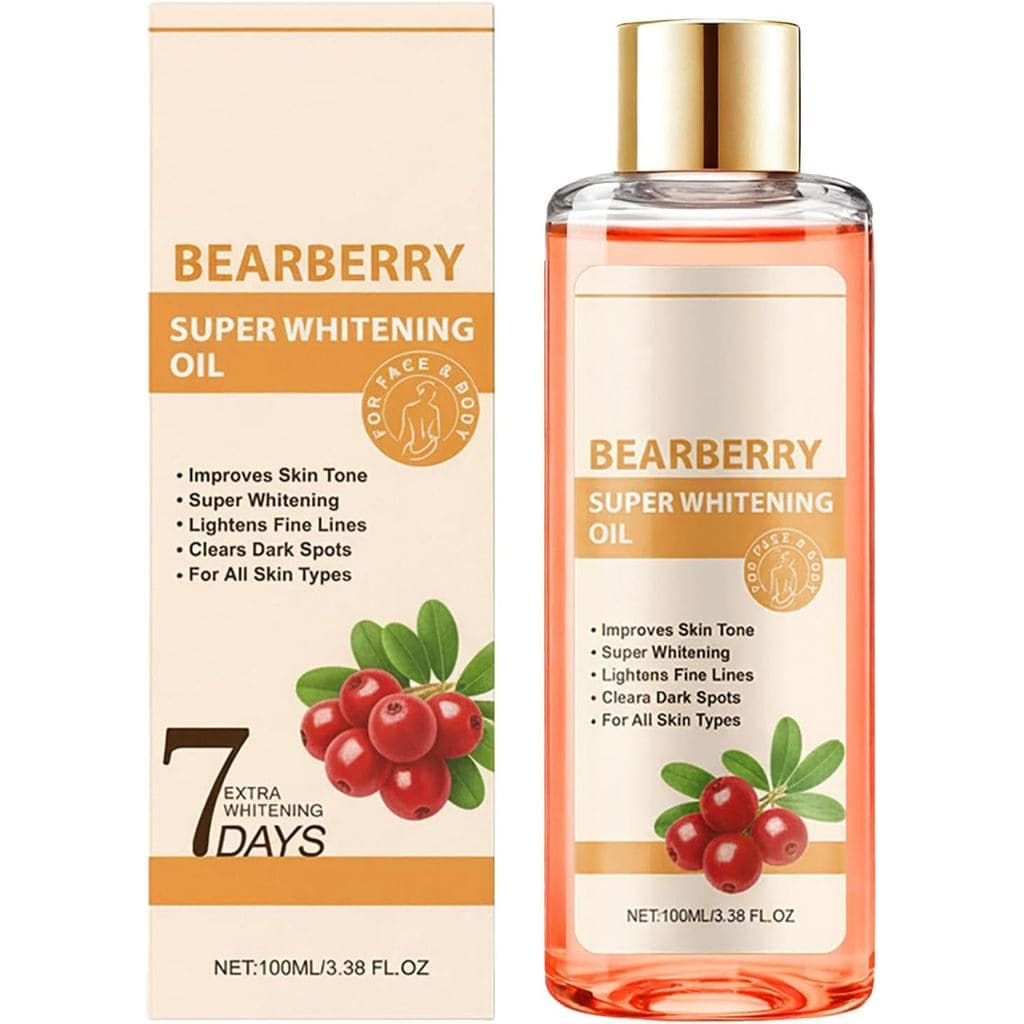Bearberry Oil, Face & Body Oil, Brightening Oil Black Skin, Anti- Lightening Care, Unifies Skin Tone & Brightens Skin, H