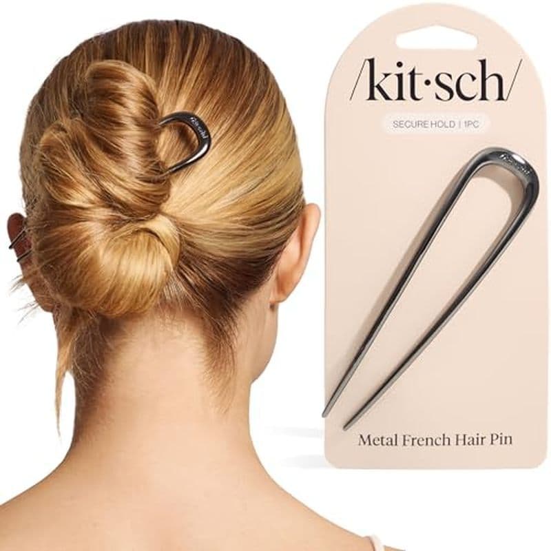 Alfinetes De Cabelo Franceses Kitsch Para Mulheres – Elegantes & amp ; Pino Francês De Metal Durável Updos , Chignon , P