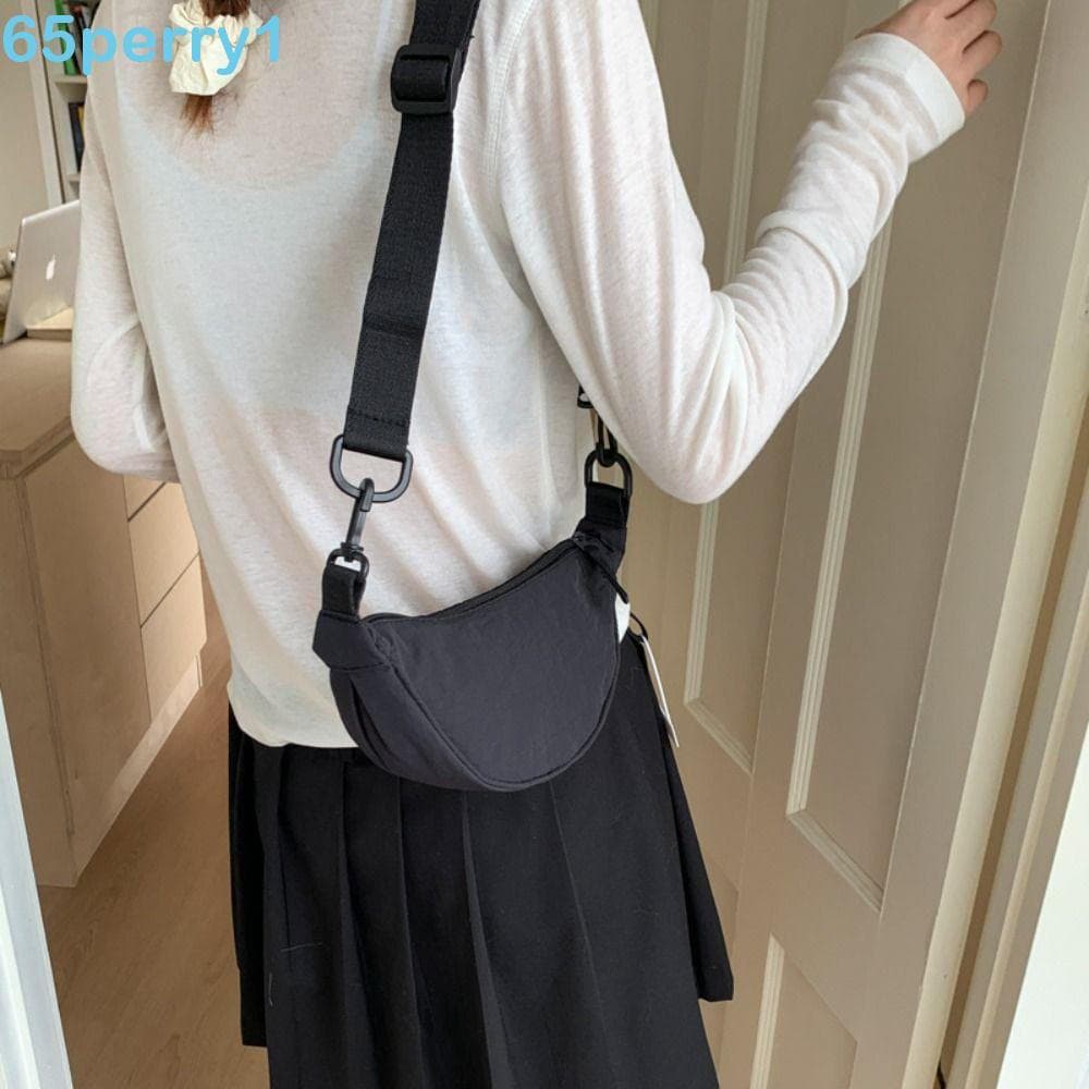 PERRY1 Bolsa Crossbody De Nylon , Estilo Coreano , Mini De Bolinho Ombro Leve De Tecido Oxford