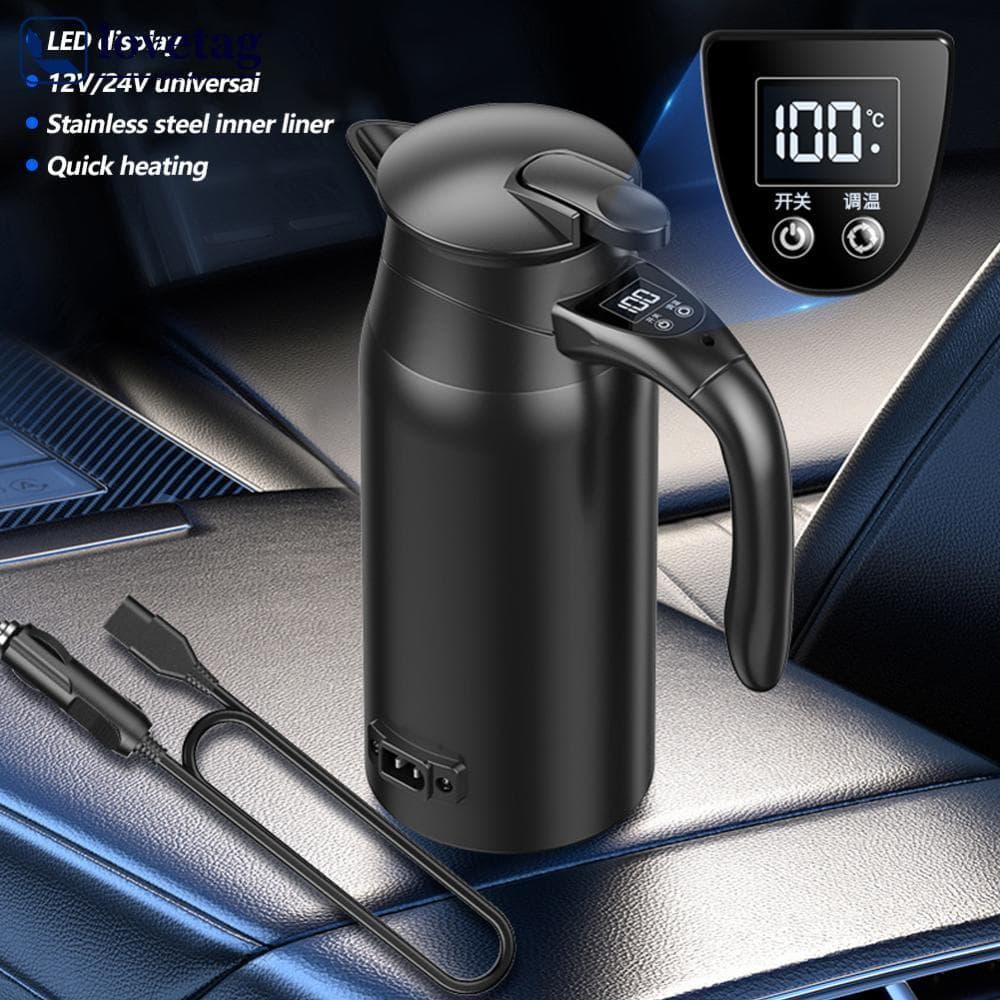 LOVETAG Universal 12V/24V 0.8L 1.2L Copo De Aquecimento De Carro Inteligente De Grande Capacidade Chaleira Elétrica Para
