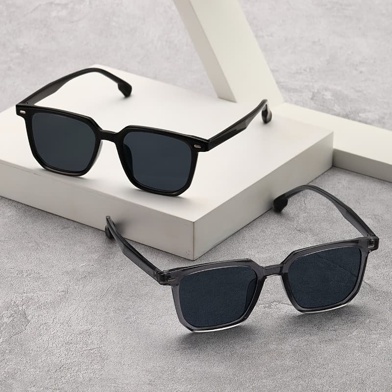 Novo Vintage Quadrado Óculos De Sol Feminino Marca Luxo Para Masculino