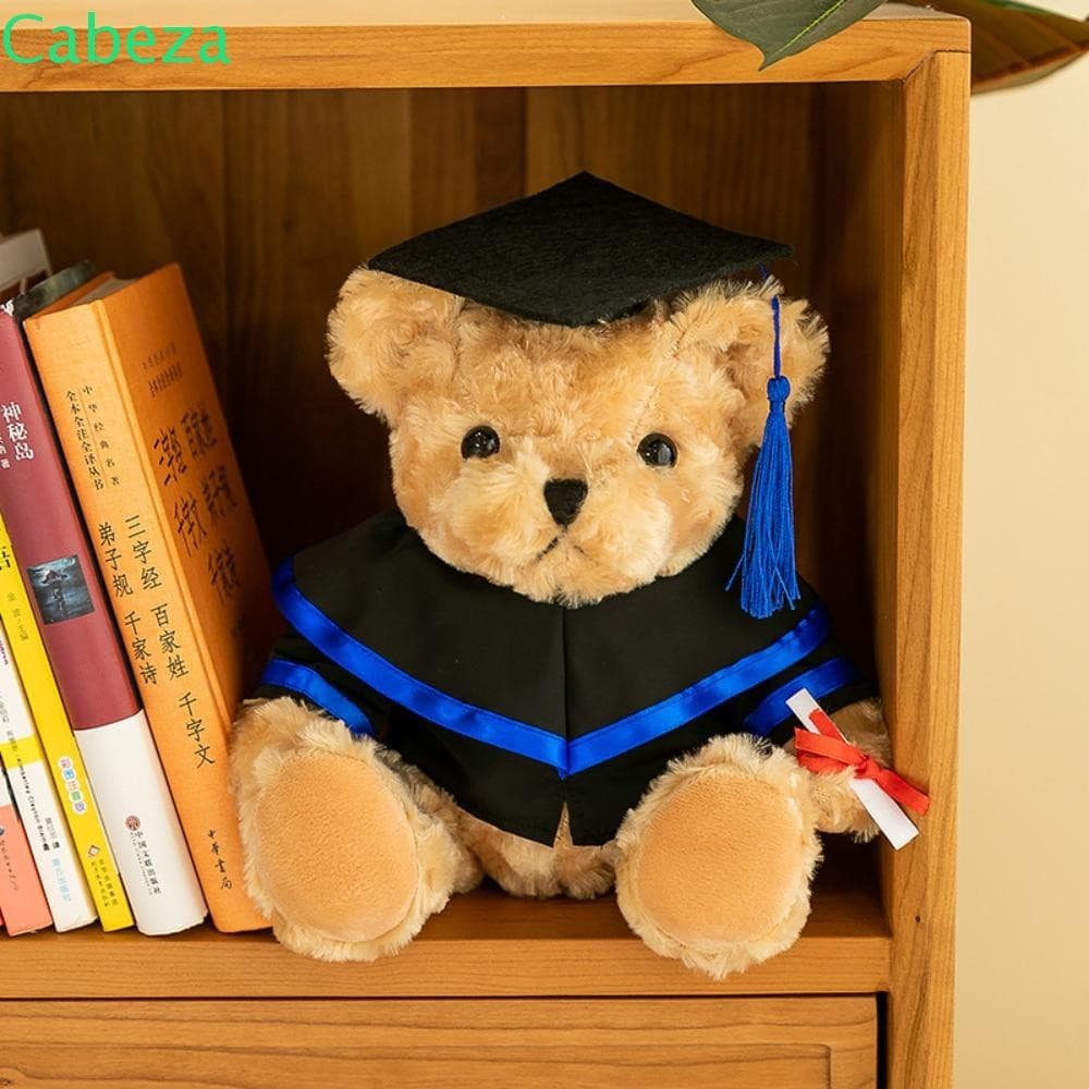 CABEZA1 Boneca De Urso De Formatura Com Boné De Médico , Chapéu De Solteiro , Brinquedo De Pelúcia Fofo Vestido Acadêmic