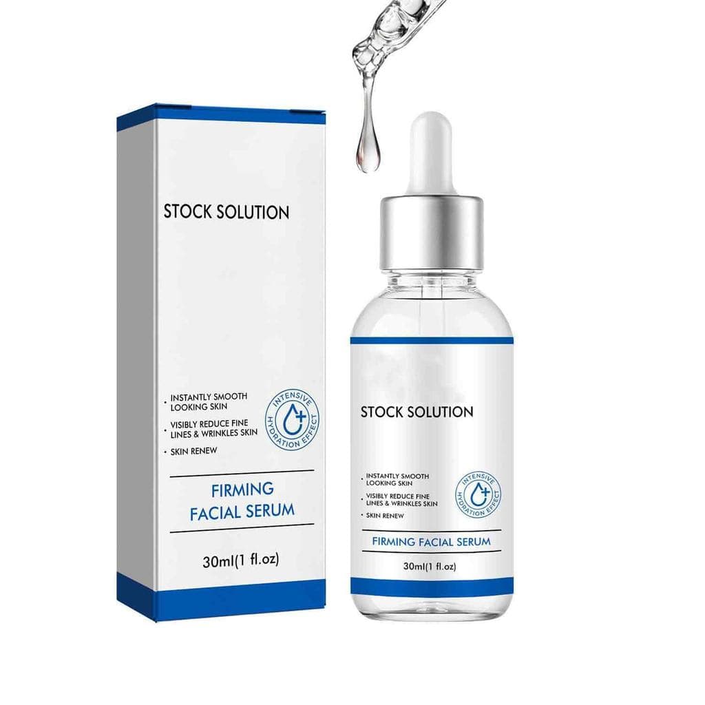 Sérum Facial Firmador Stock Solution - Efeito Lifting Instantâneo em Frasco de 30ml, Sérum Antienvelhecimento para Rugas