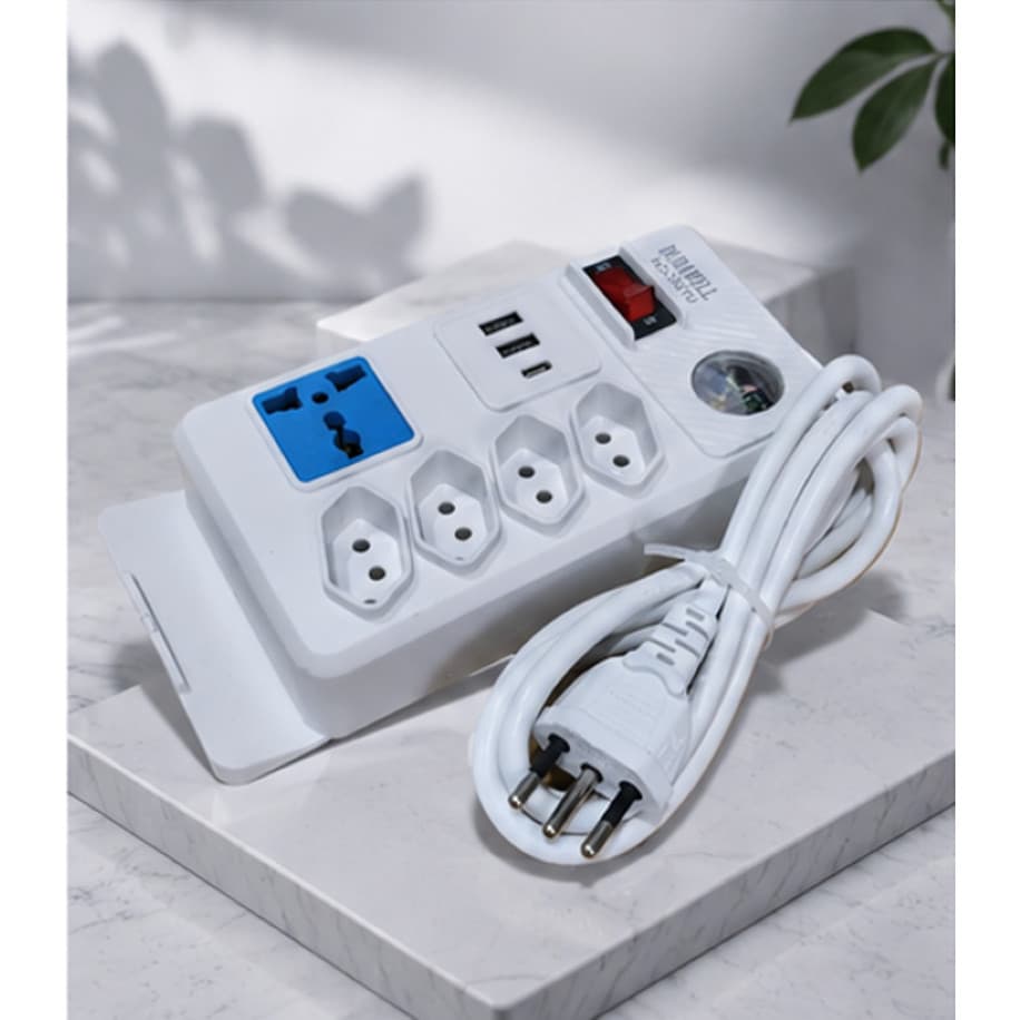 Extensão Elétrica 2 Metros Com 4tomadas,usb,tipoc,bivolt,10a