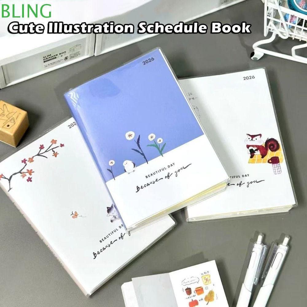 Caderno BLING B6 , Lista De Tarefas , Ilustração De Estilo Desenhado À Mão , Livro De Programação 2026 , Planejador Diár