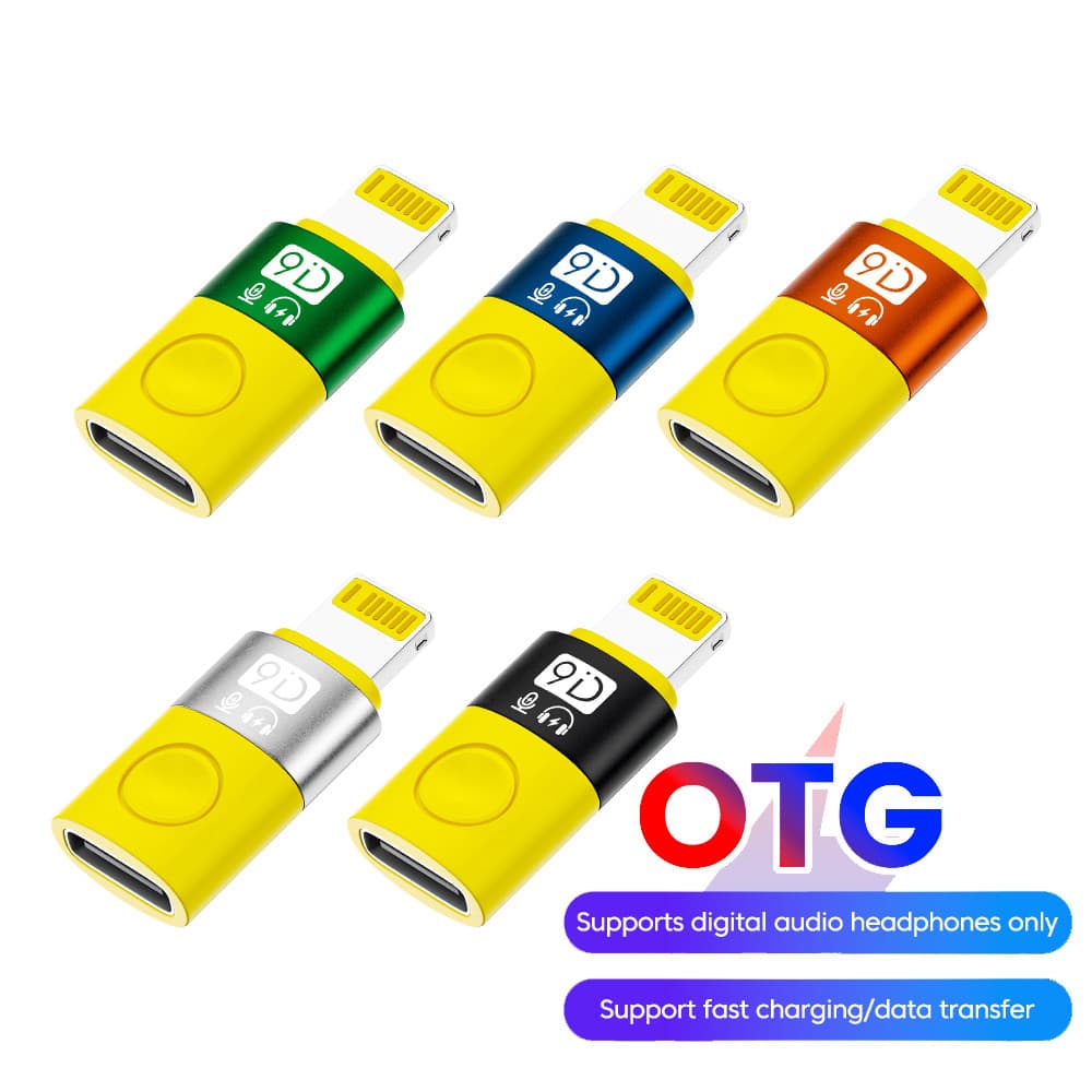 Adaptador Elough USB C Para lP OTG Multifuncional De Carregamento Rápido Macho Fêmea Tipo