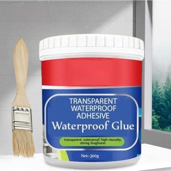 Cola Impermeável Transparente, Gel Anti-Vazamento, Repelente de Água para Peitoris de Janelas, Telhados de Banheiro, Par