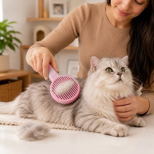 Escova Remocao Pelos Pets Cachorro Gato Formato Criativo Banho Higiene