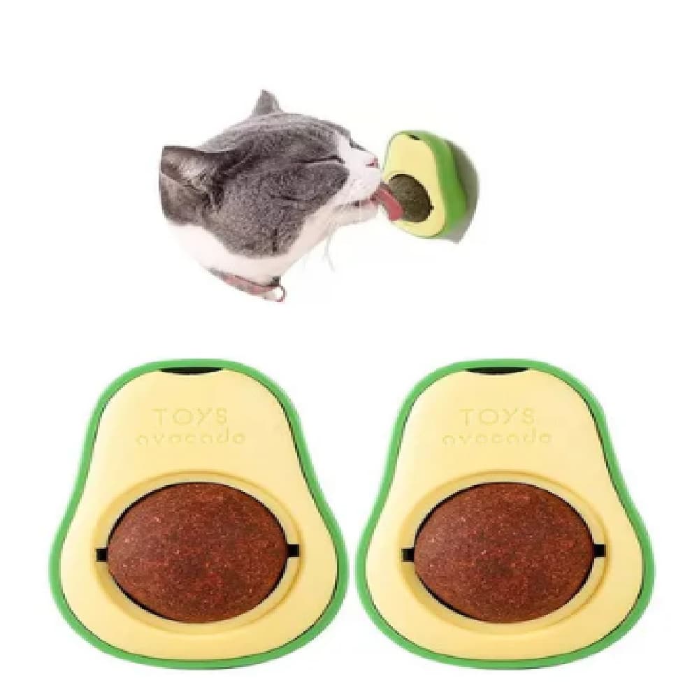 Kit 2 Brinquedo Para Gatos Abacate Catnip Erva Gato Natural