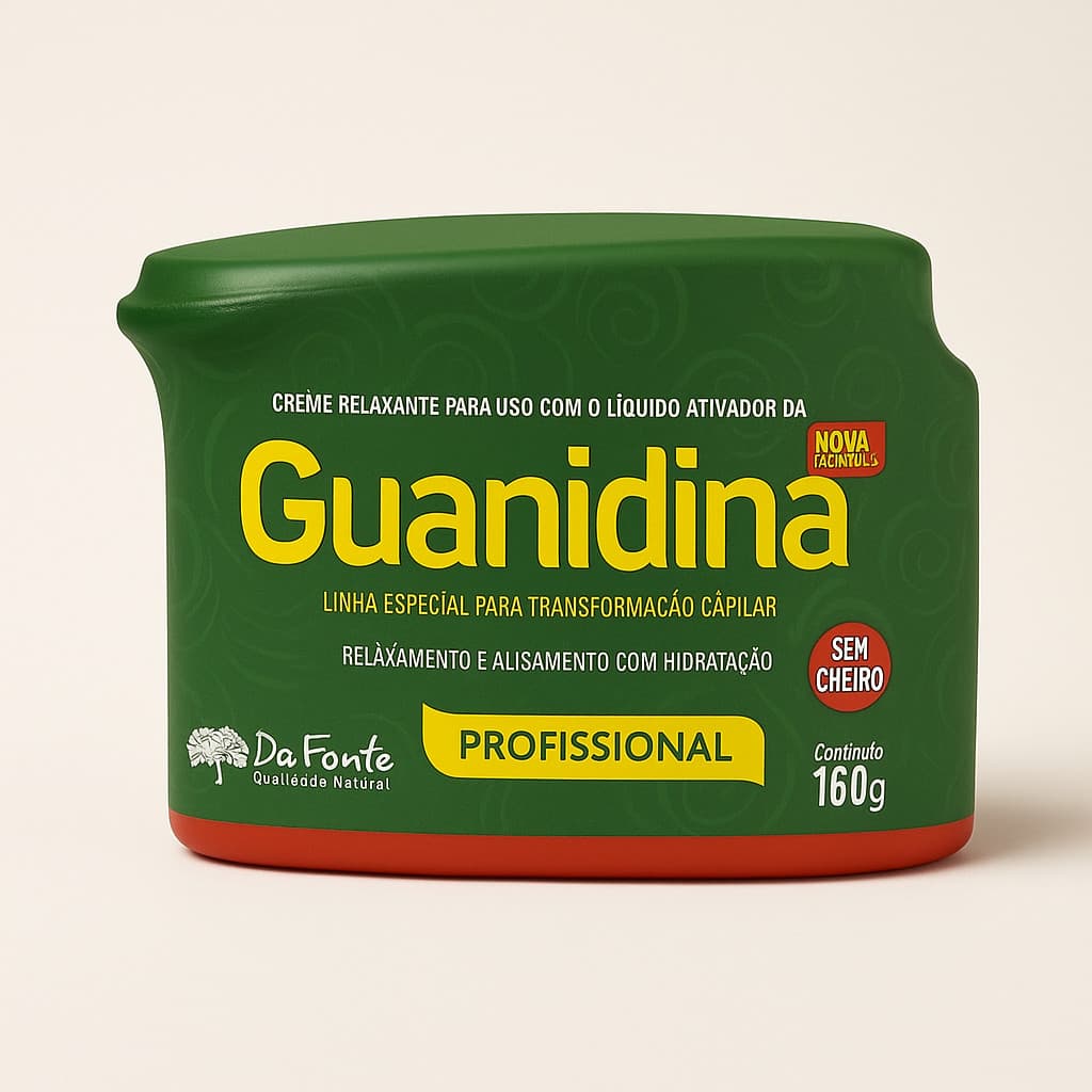 Creme Relaxante Para Cabelo Guanidina com Líquido Ativador