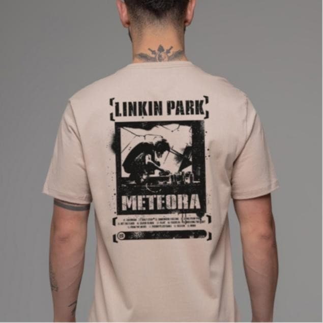 Camiseta com estampa da Banda Linkin Park album Meteora Rock Unissex 100% Algodão