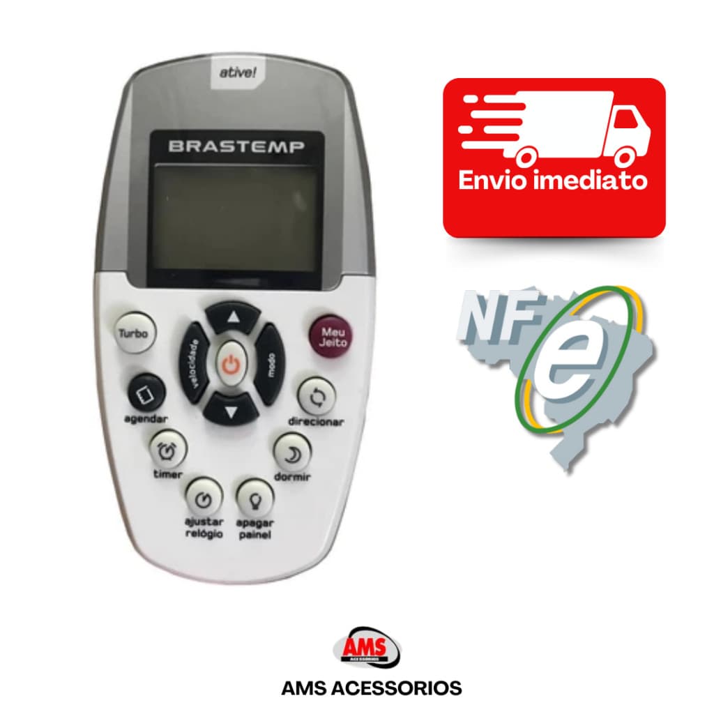 Controle Remoto Ar Condicionado Brastemp Ative Dg11e5-01 / Whirlpool