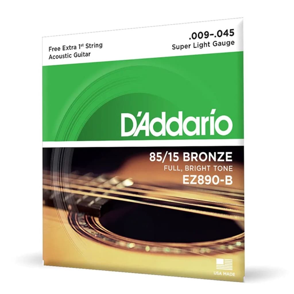 Encordoamento Para Violão Aço .09 Daddarío EZ890-B