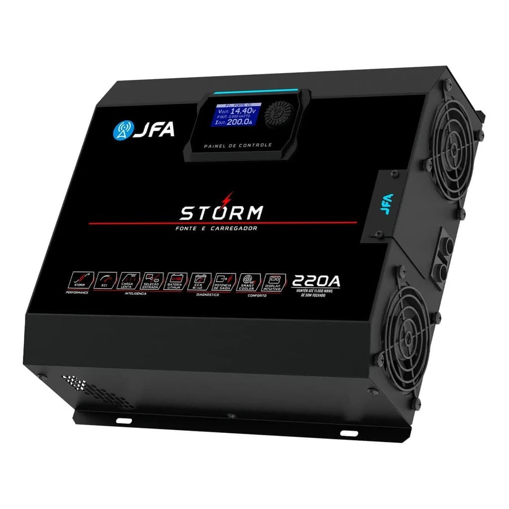 FONTE CARREGADOR DE BATERIA 220A STORM PLUS