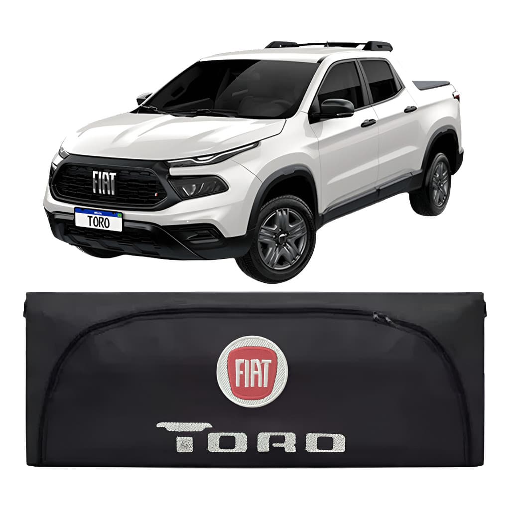 Bolsa Maleiro Impermeável Premium 380 Litros Caçamba Fiat Toro Bordada