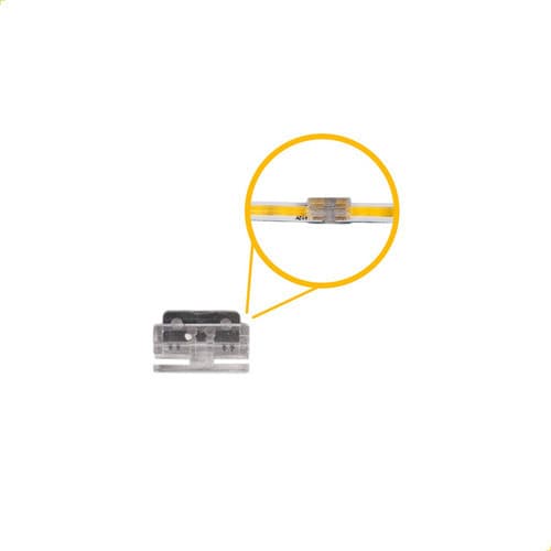 Kit 5 Emenda Reta Conector Sem Solda P/ Fita Led Cob 5mm