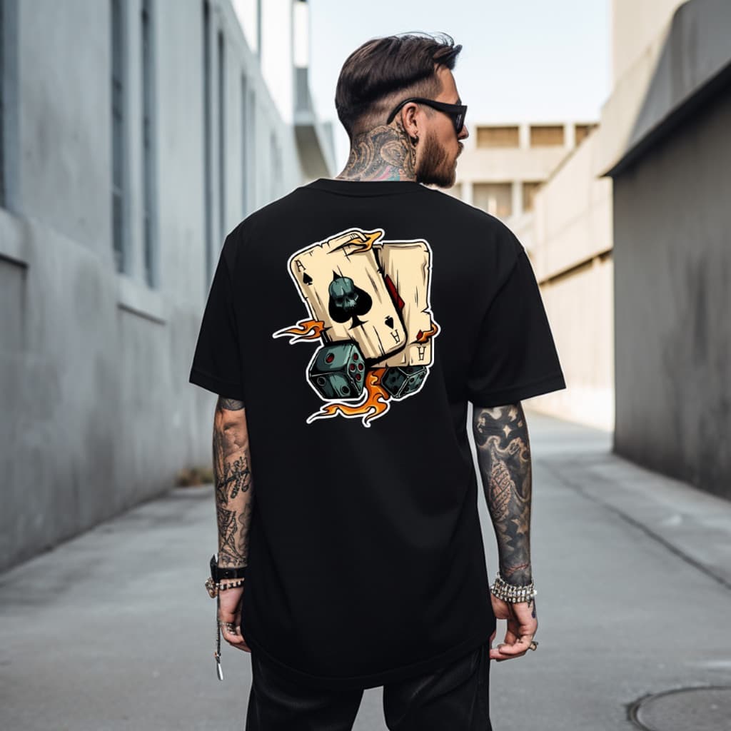 Camiseta Masculina Cartas Diverse Camisa 100% Algodão