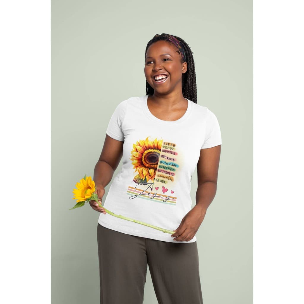 Camiseta Girasol Fé, do M ao G3