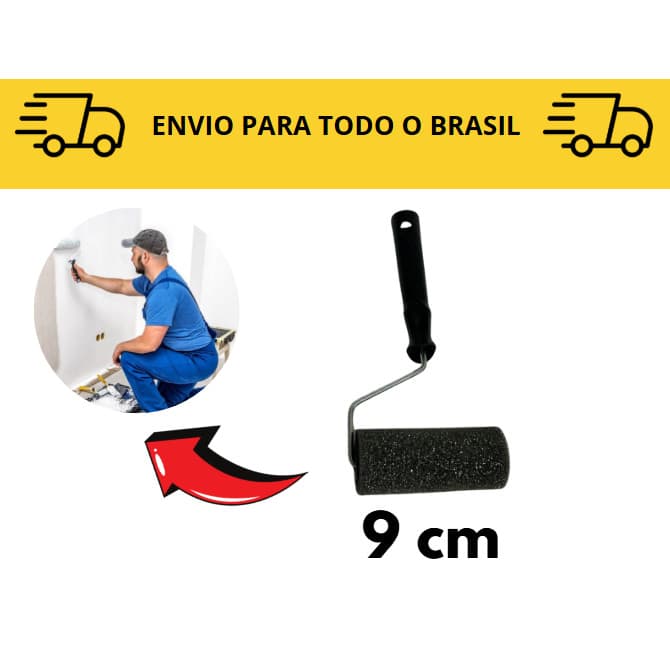 Rolo De Esponja 9cm / pintura de casa / acabamentos / rolo de pintura