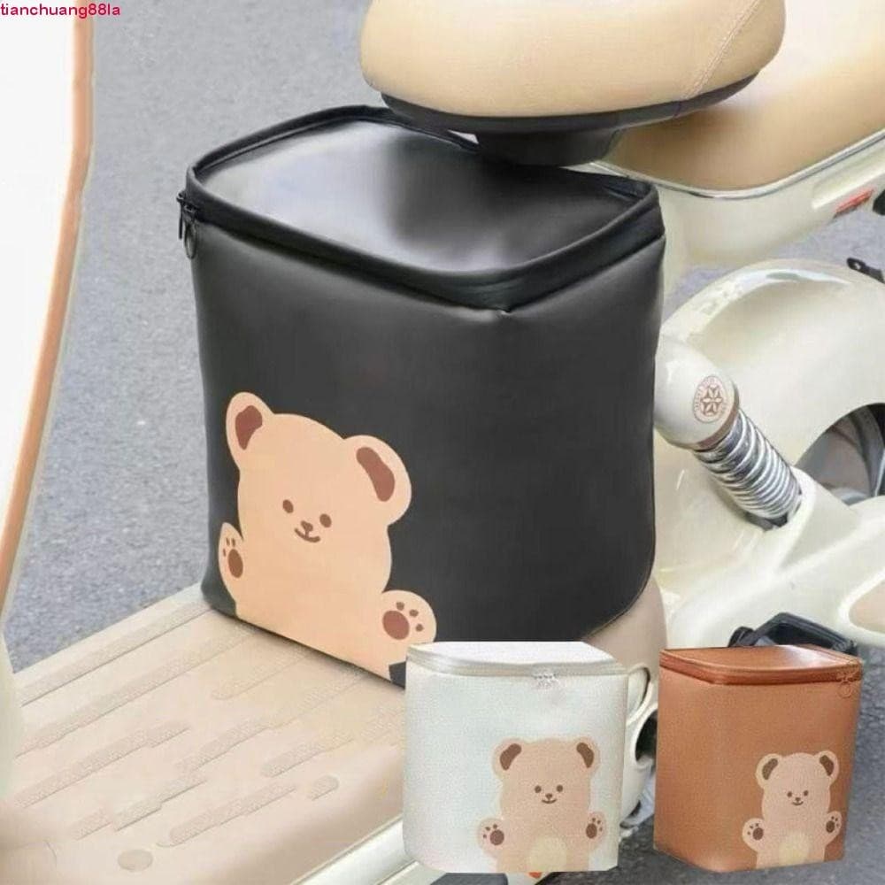 Bolsa De Armazenamento De Veículos Elétricos TIANCHUANG , Guiador De Bicicleta De Couro PU De Grande Capacidade , Univer