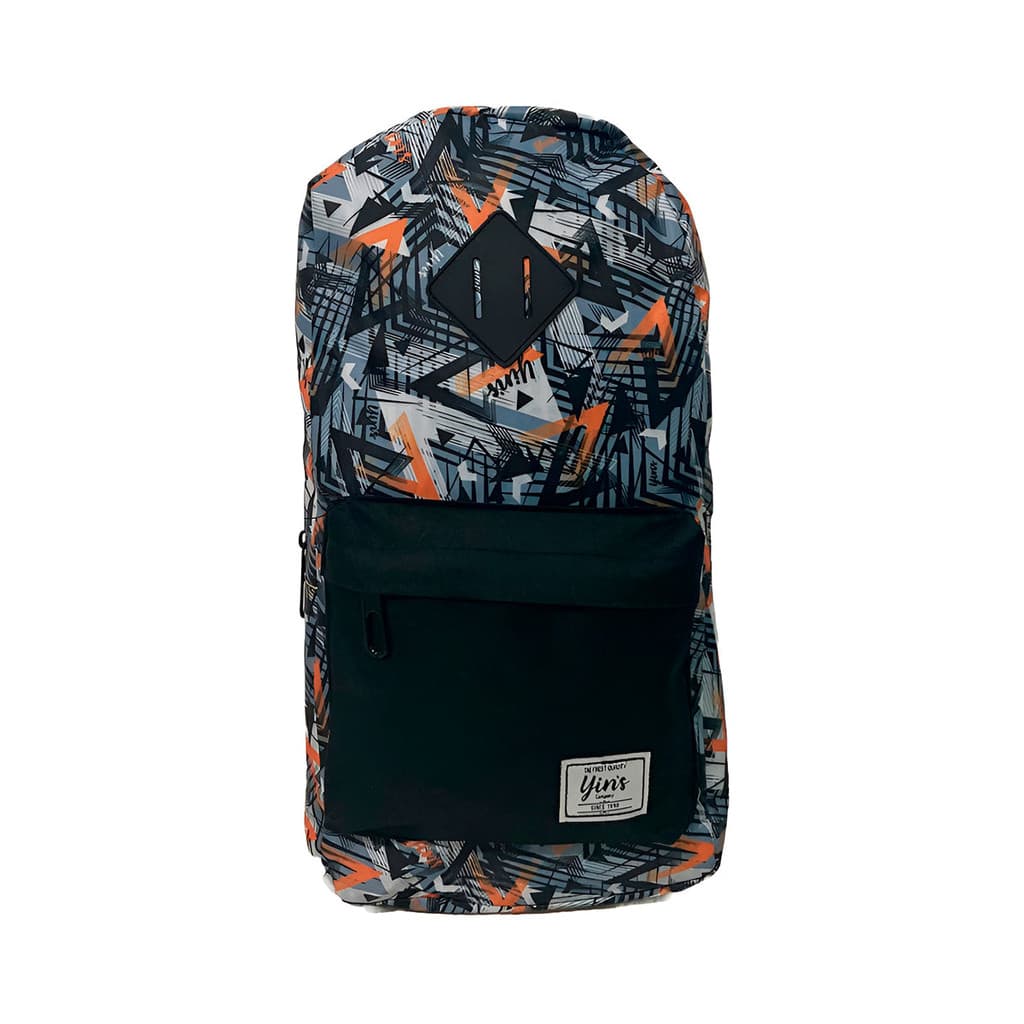 Mochila Transversal Regulável Camuflada Estampada Laranja