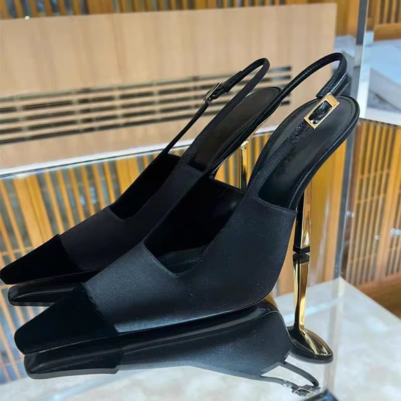 Pequeno dedo do pé quadrado boca rasa nicho simples volta vazio toe Stiletto sapatos 7cm9cm salto alto Commuter sapatos