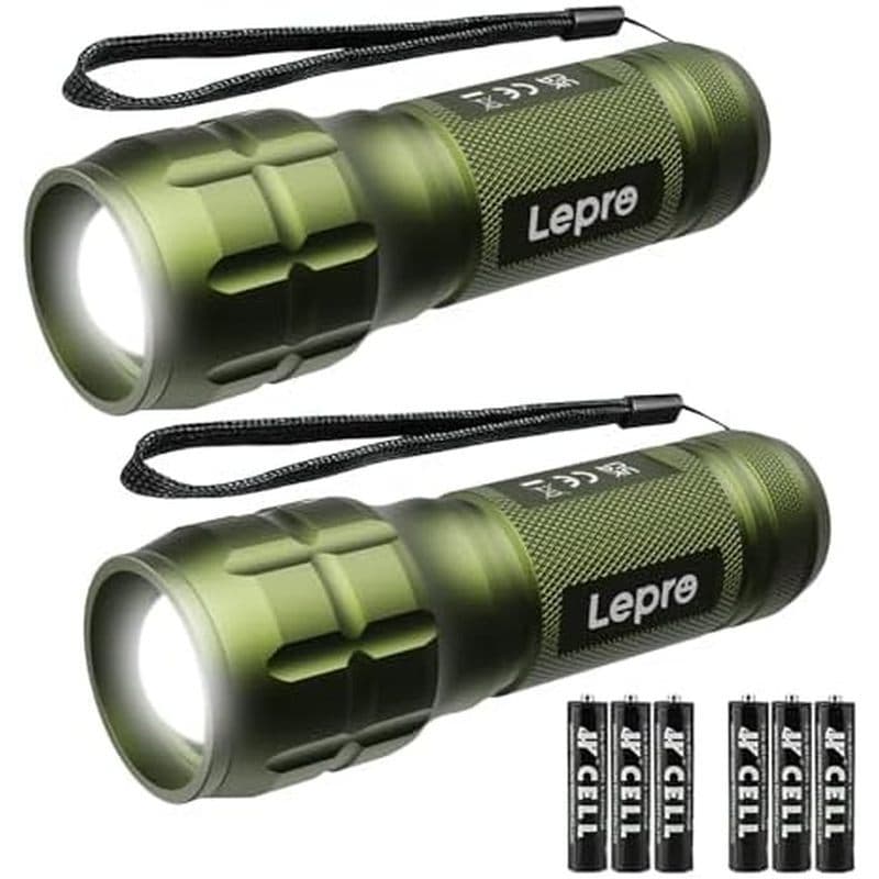 Lighting EVER Lanternas LED De Alto Lúmen , Lanterna Pequena , À Prova D'água , Luz De Foco Ajustável Para Exterior , Em