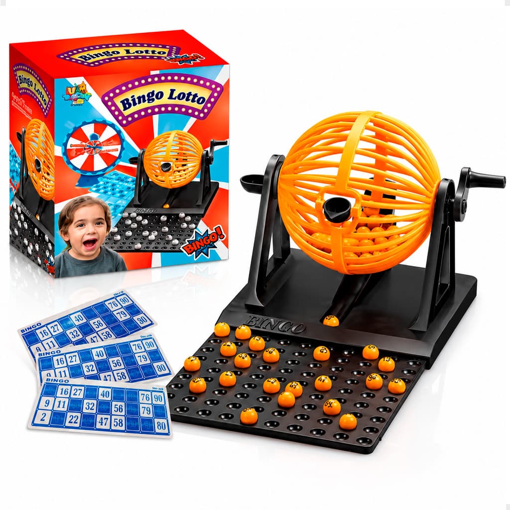 Jogo de Bingo Infantil Educativo em Plástico para Crianças – Brinquedo Divertido para Jogadores e Família