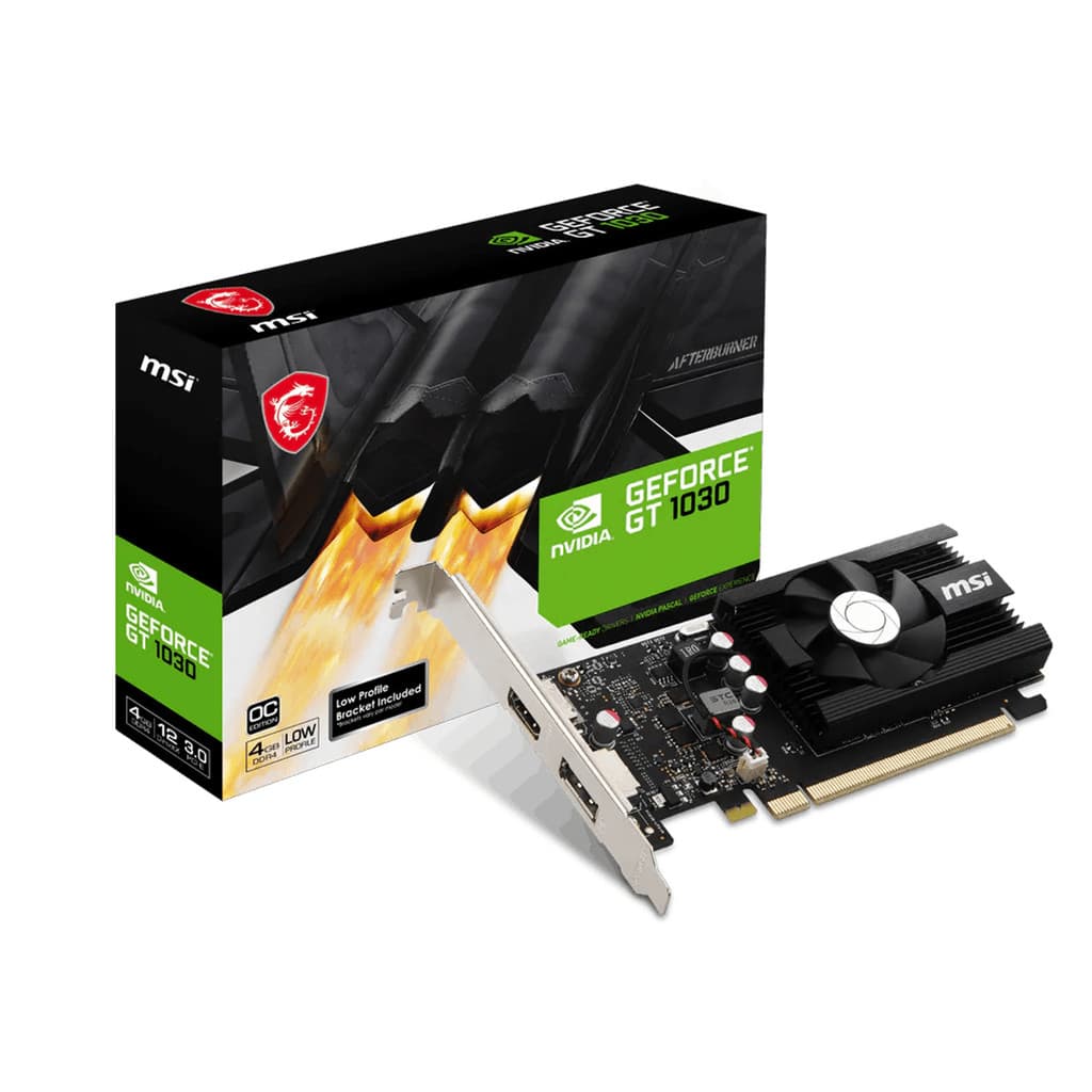 Placa de Vídeo MSI GeForce GT 1030 4GB DDR4 Low Profile