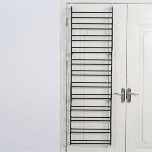 Sapateira Organizador Vertical Porta Parede 36 Pares Economia Espaço Preto