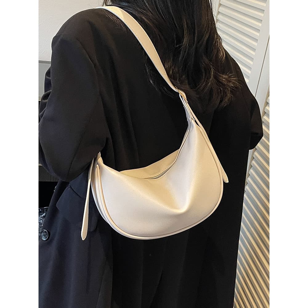 Bolsa de bolinho de grande capacidade feminina 2026 novo estilo bolsa mensageiro de couro macio bolsa de ombro axila All