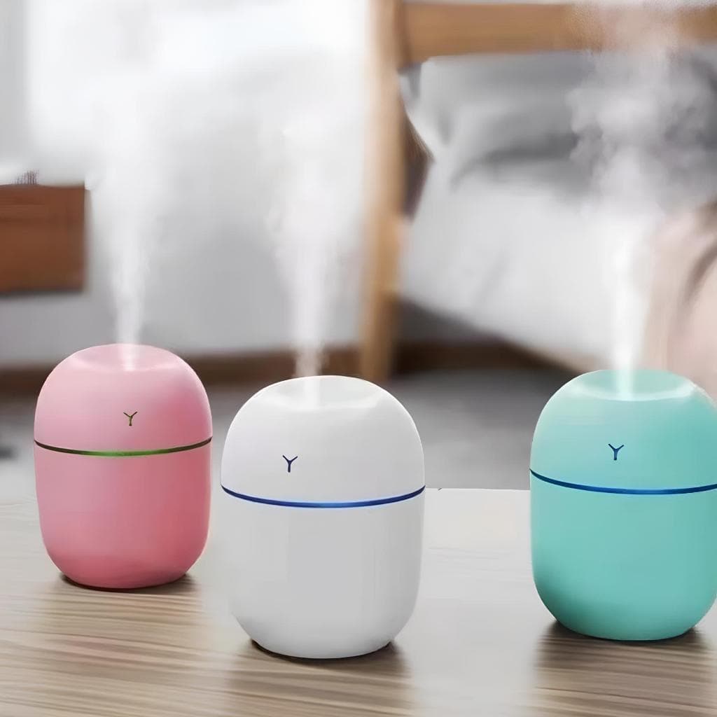 Umidificador de Aromaterapia para Carro/casa – Difusor USB Portátil de Óleos Essenciais (Branco)