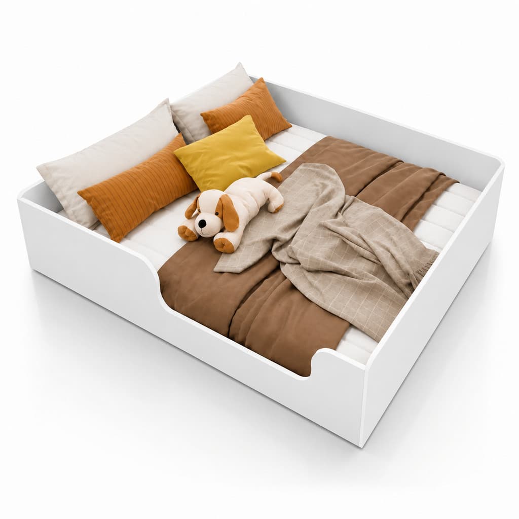 Cama Confortável Casal Montessoriana Design Moderno Robusto Resistente Com Qualidade