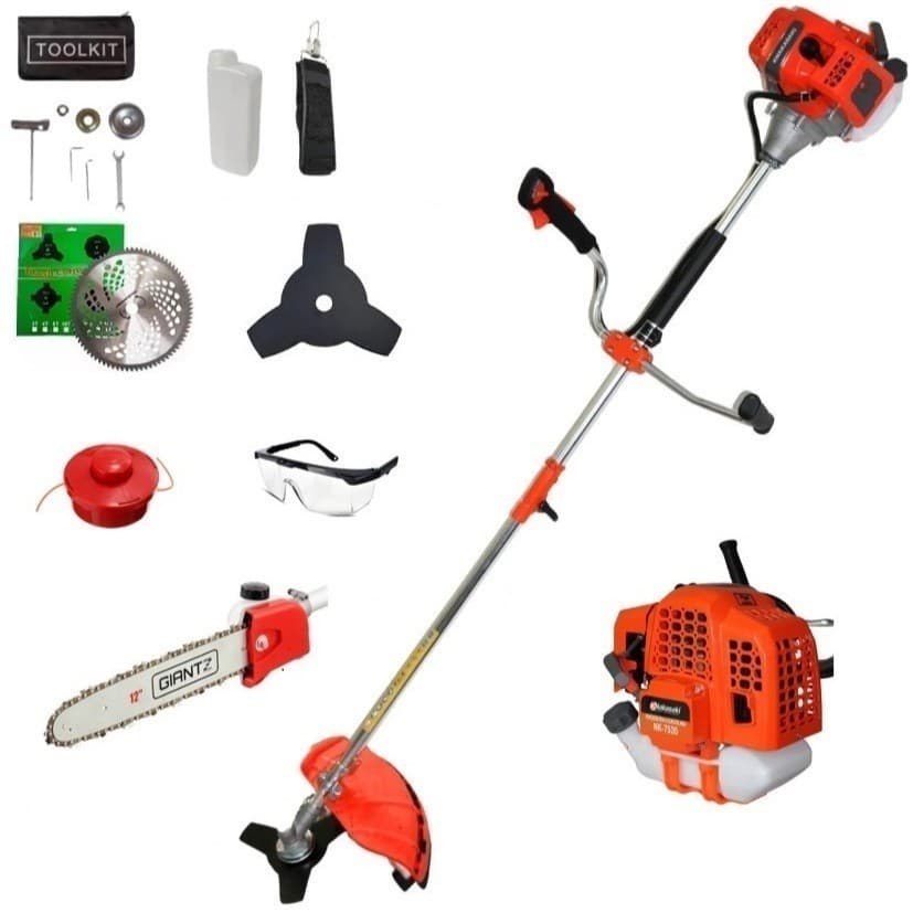 Roçadeira 4x1 Profissional Nakasaki 75cc – 3.5HP com Motopoda e Disco Lamina 80 Dentes Afiada