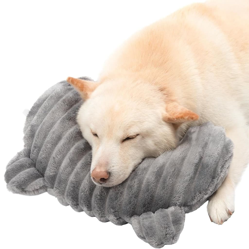 Novo estilo de cachorro de estimação paz de mente sono macio calmante em forma de U travesseiro de pescoço de animal de