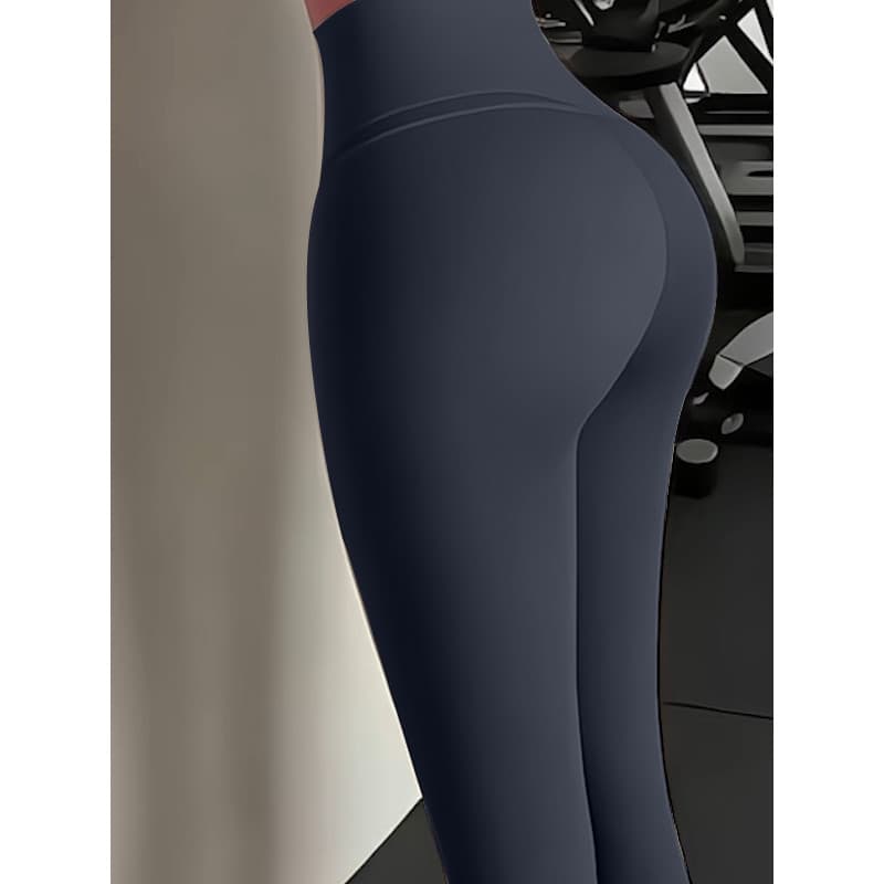 Corpo beleza grafite cinza cintura alta Hip-Lifting tubarão calças mulheres Fitness Yoga calças magro moldar esportes