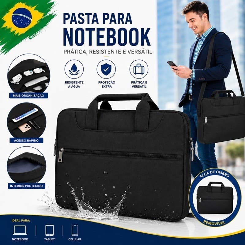 Capa Para Notebook Stand Premium Impermeável Com Alça De Ombro Para MacBook